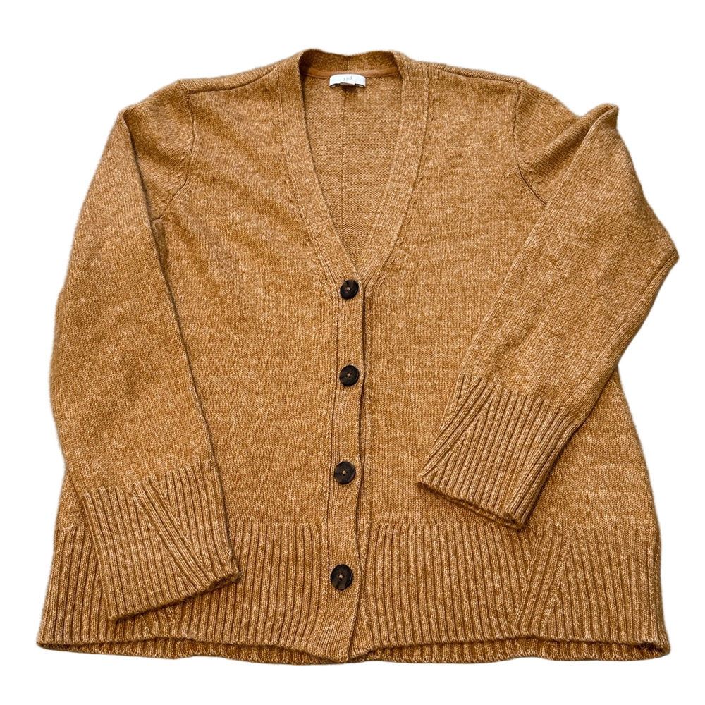 J.Jill Camel Cardigan Sweater sz S